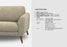 Porto 3 Seater & 2 Seater Fabric Sofa (Beige, Cream)